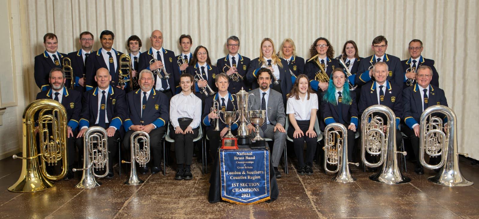 Hitchin Band 2023 1st Section Area Champions